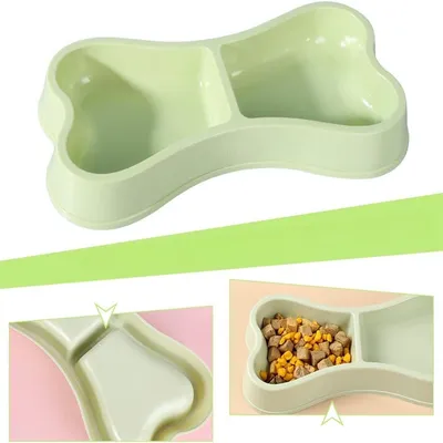 Petopia Double gamelle en forme d'os pour chien