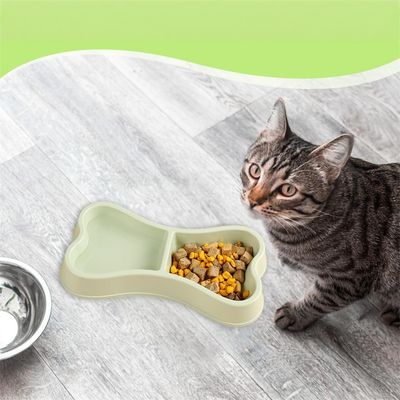Petopia Double gamelle en forme d'os pour chien