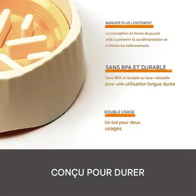 ZenPets Gamelle multifonctionnelle pour chien et chat