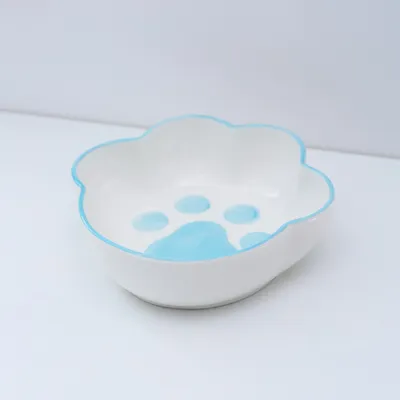 UAMLY écuelle en Forme de Patte de Chat avec Support en Bois