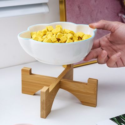 UAMLY écuelle en Forme de Patte de Chat avec Support en Bois