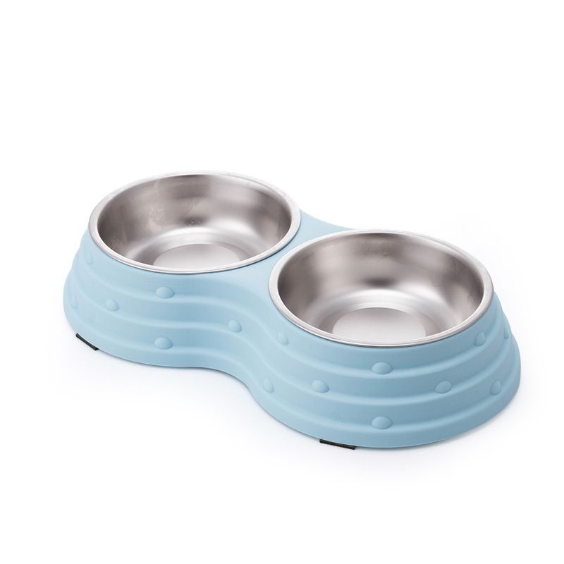 UAMLY Gamelles doubles amovibles en acier inoxydable pour chien