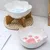 UAMLY écuelle en Forme de Patte de Chat avec Support en Bois