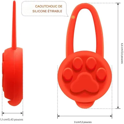 IntiMeg Pendentifs lumineux pour colliers de chien