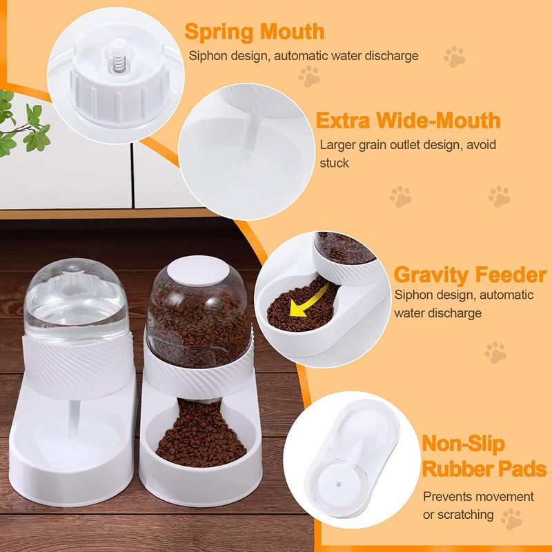 UAMLY Distributeur automatique de nourriture pour animaux de compagnie