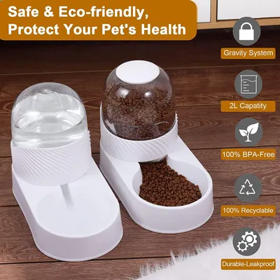 UAMLY Distributeur automatique de nourriture pour animaux de compagnie