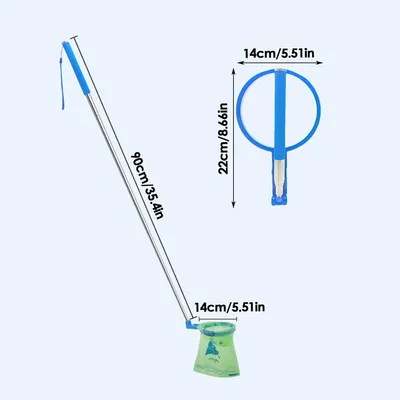 IntiMeg Ramasse - Crottes Pour Chien avec manche télescopique