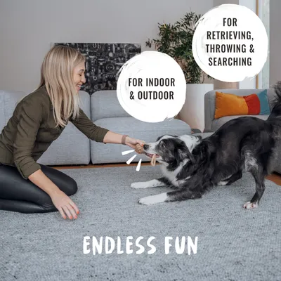 Rudelkönig Jouet corde chien 3 pièces