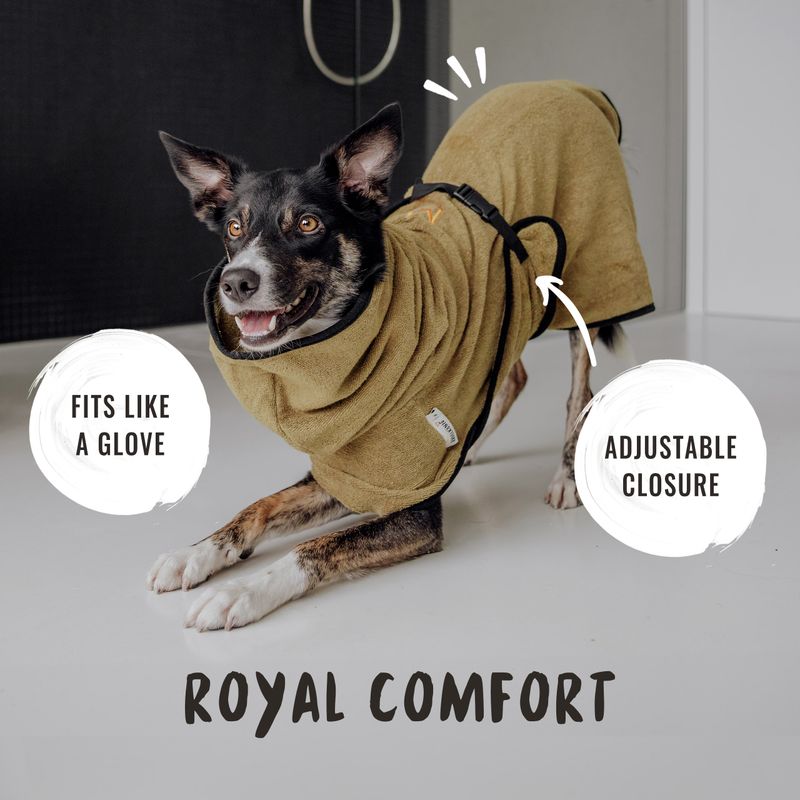 Rudelkönig Peignoir pour chiens en coton