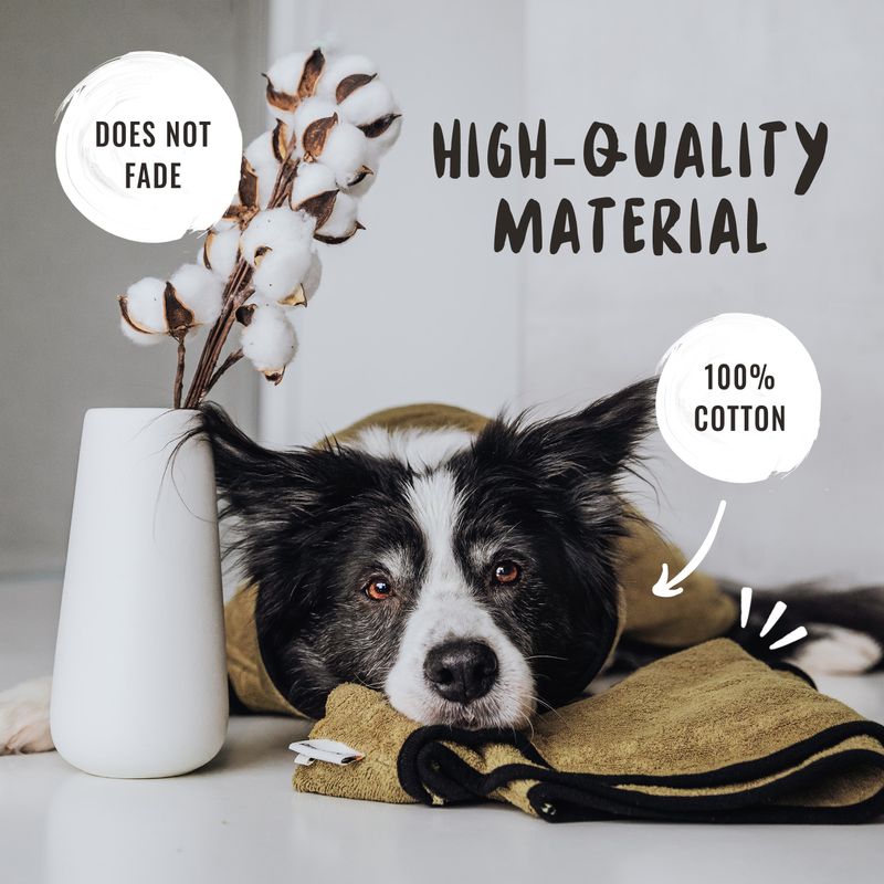 Rudelkönig Peignoir pour chiens en coton