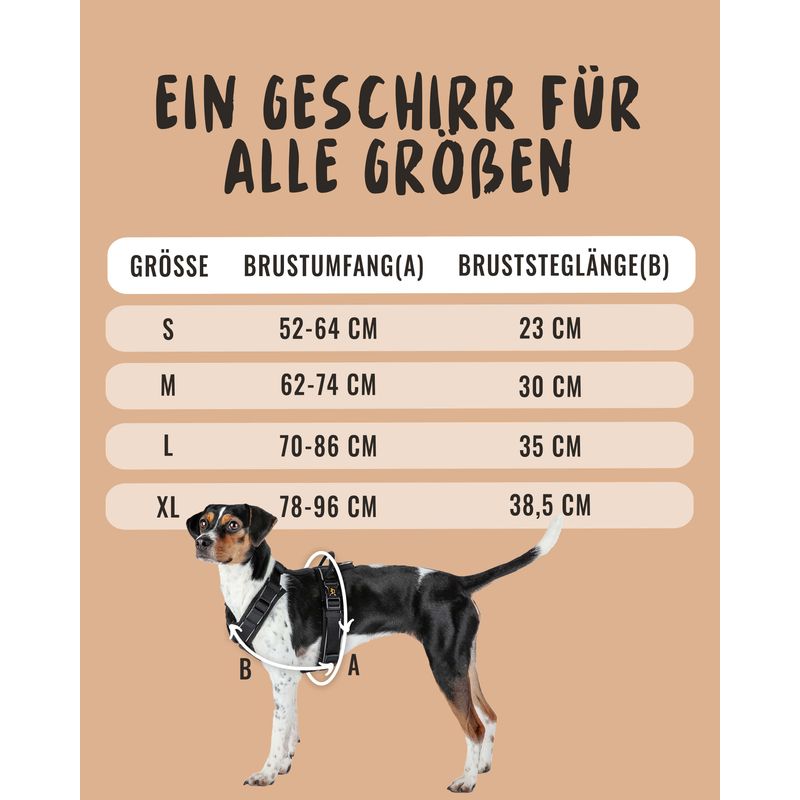 Rudelkönig Harnais pour chien Paola réfléchissant rembourré