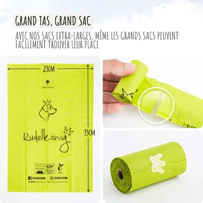 Rudelkönig Sacs à crottes pour chiens