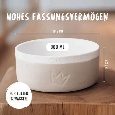 Rudelkönig Keramiknapf für Hunde 900 ml BPA-frei