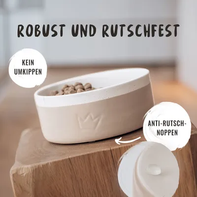 Rudelkönig Keramiknapf für Hunde 900 ml BPA-frei