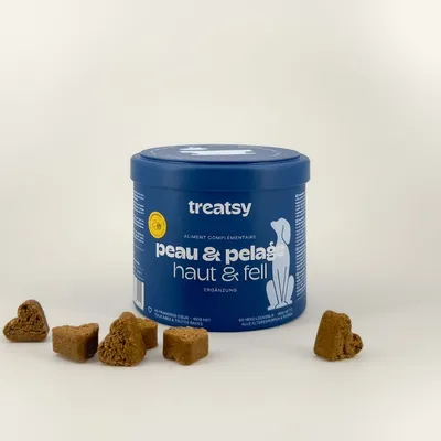 Treatsy Complément Alimentaire pour chien - Peau & Pelage