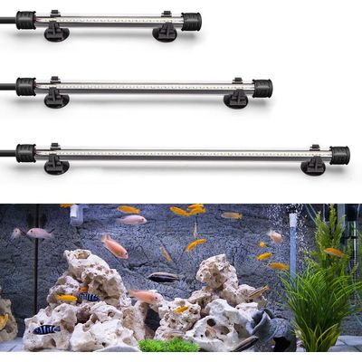 ZENITHMIND Éclairage LED pour aquarium, (1,5w 30 cm, lumière blanche)