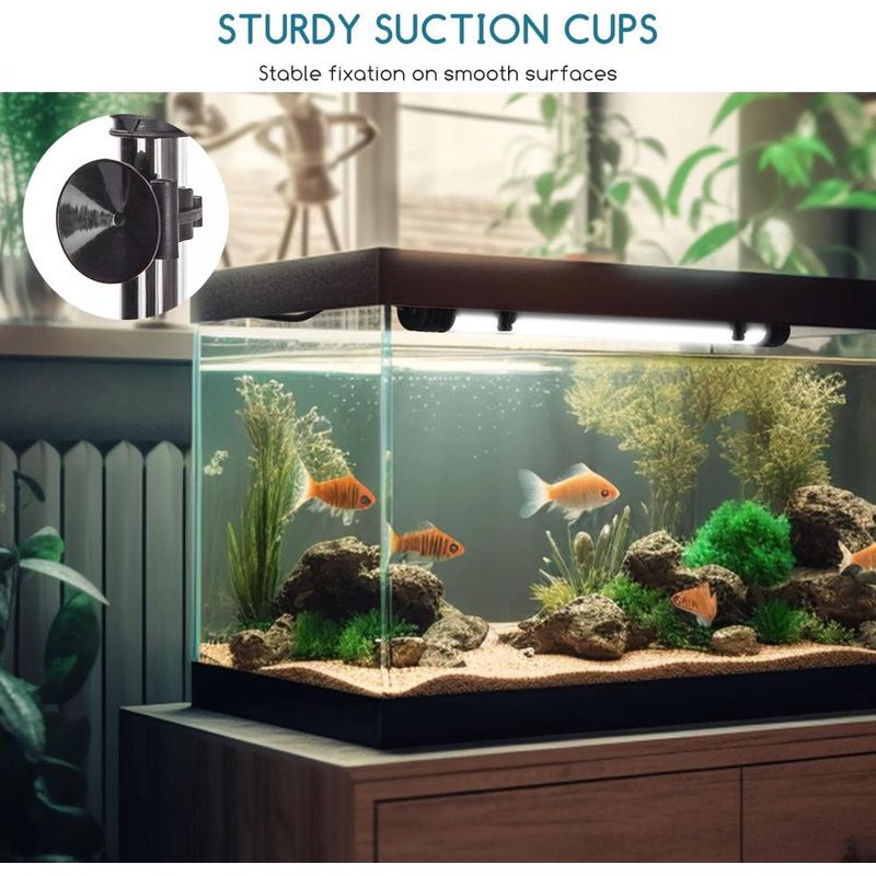 ZENITHMIND Éclairage LED pour aquarium, (1,5w 30 cm, lumière blanche)