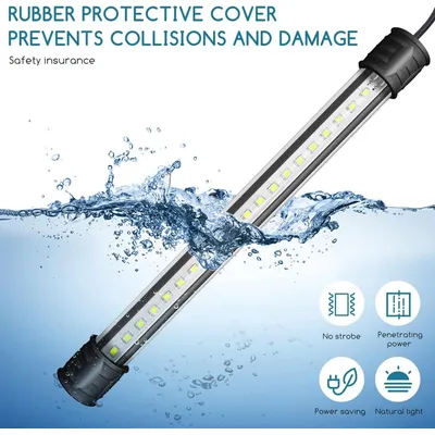 ZENITHMIND Éclairage LED pour aquarium, (1,5w 30 cm, lumière blanche)