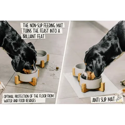 Rudelkönig Tapis pour gamelle pour chiens et chats