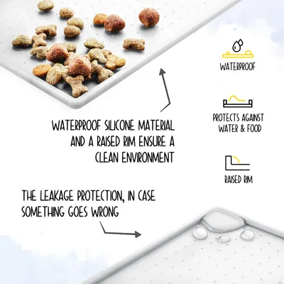 Rudelkönig Tapis pour gamelle pour chiens et chats