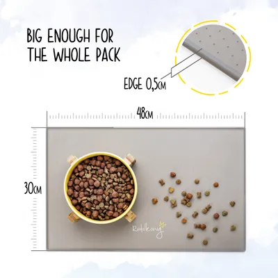 Rudelkönig Tapis pour gamelle pour chiens et chats