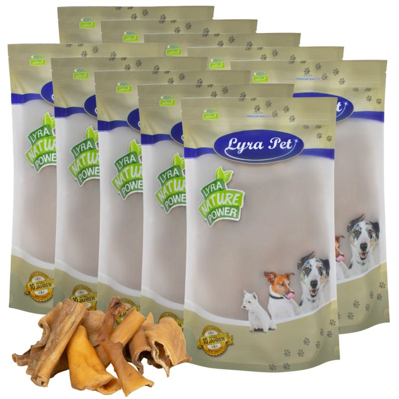 Lyra Pet® Peau de tête de bœuf sections 4 - 8 cm