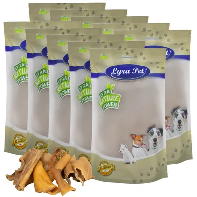 Lyra Pet® Peau de tête de bœuf sections 4 - 8 cm