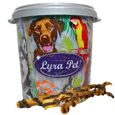 Lyra Pet® XXL barres de peau de tête de bœuf avec panse env. 70 cm