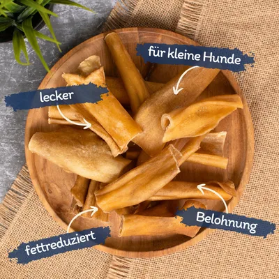 Lyra Pet® Peau de tête de bœuf sections 1 - 7cm