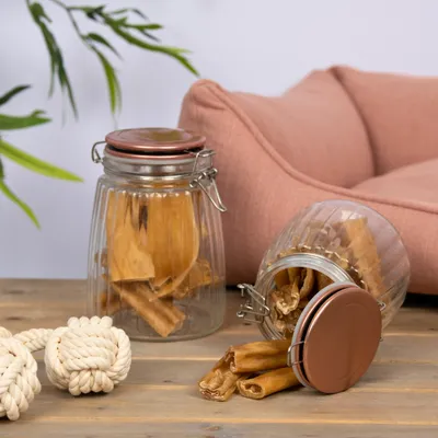 Lyra Pet® Peau de tête de bœuf sections 1 - 7cm