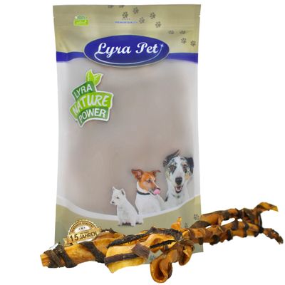 Lyra Pet® XXL Rinderkopfhautstangen mit Pansen ca. 70 cm