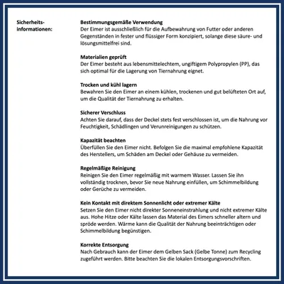 Lyra Pet® Seau design 5 L "Shanghai" - Edition limitée