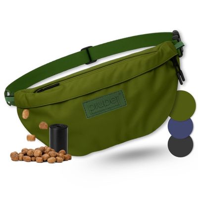 PiuPet® Leckerlitasche wasserdicht I Gassitasche 3 Fächern & Innentasche
