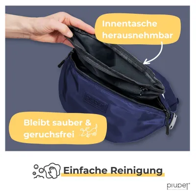 PiuPet® Leckerlitasche wasserdicht I Gassitasche 3 Fächern & Innentasche PiuPet® Leckerlitasche wasserdicht I Gassitasche 3 Fächern & Innentasche
