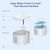 LovuPet Fontaine à Eau pour Chat Chien 3L,avec LED Fenêtre de Niveau d'eau