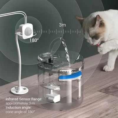 LovuPet Lot de 8 filtres pour fontaine à eau pour animaux de compagnie
