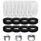 LovuPet Lot de 8 filtres de rechange pour fontaine à eau pour chat en acier 1 Piece