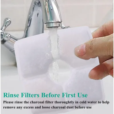 LovuPet Filtre carré lot 8 pour fontaine à eau chats avec résine charbon