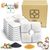 LovuPet Filtre carré lot 8 pour fontaine à eau chats avec résine charbon