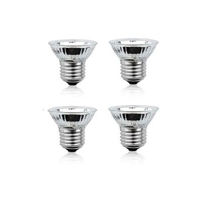 Lot 4 50W E27 Lampe Chauffante UVA+UVB Ampoule à Spectre Complet Dimmable