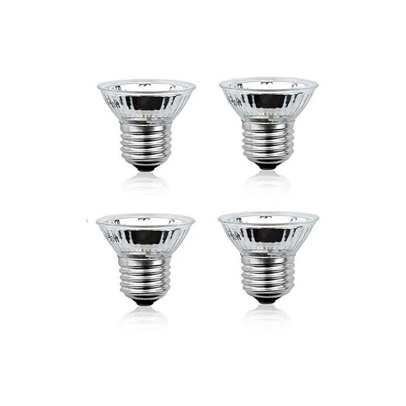 Lot 4 50W E27 Lampe Chauffante UVA+UVB Ampoule à Spectre Complet Dimmable