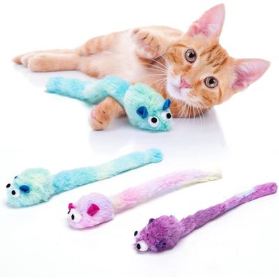 ZENITHMIND 3 - Pack Souris jouet chat contenant de la menthe