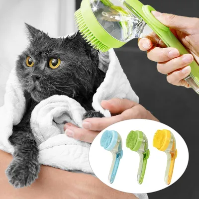 LovuPet Brosse distributrice de shampoing pour chiens et chats