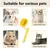 LovuPet Brosse distributrice de shampoing pour chiens et chats