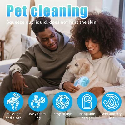 LovuPet Brosse distributrice de shampoing pour chiens et chats