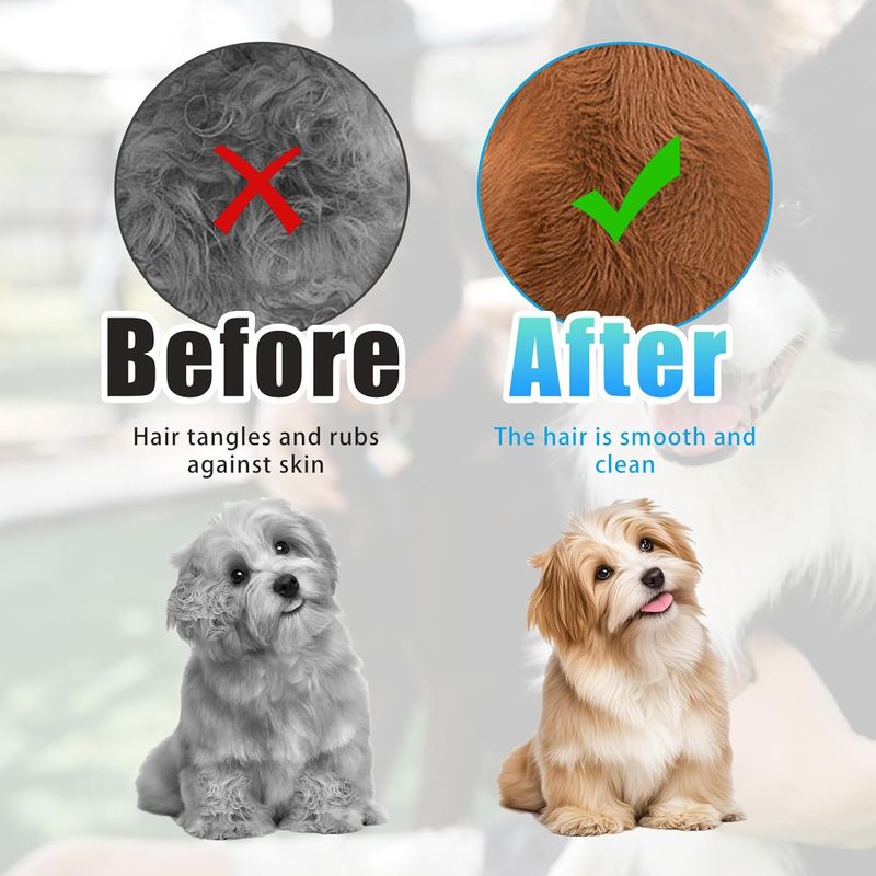 LovuPet Brosse distributrice de shampoing pour chiens et chats