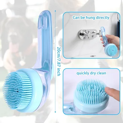 LovuPet Brosse distributrice de shampoing pour chiens et chats