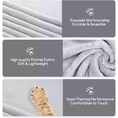 ZENITHMIND Couverture pour chien, gris 160x100 cm