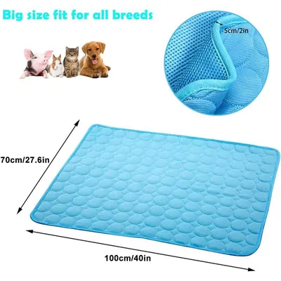 ZENITHMIND Tapis de refroidissement pour animaux de compagnie, respirant