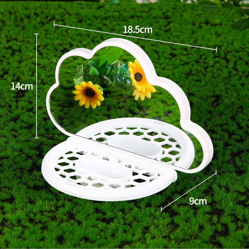 LovuPet Miroir à Oiseaux avec perchoir, Jouets pour Oiseaux